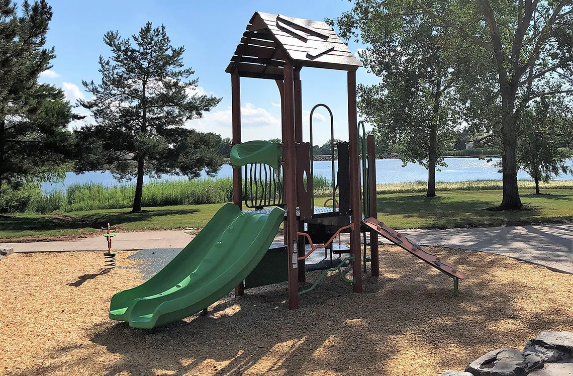 Small playground area at Blue Heron Park